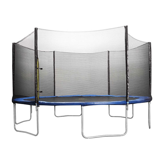 Батут с сеткой "Trampoline" black диаметр 370см