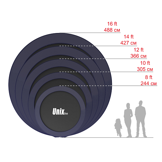 Батут UNIX line 8 ft SUPREME