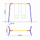 картинка Уличные качели двойные Romana от магазина Лазалка