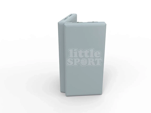 картинка Мат кожзам LittleSport (100х100х10см) складной в 2 сложения серый от магазина Лазалка