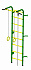 Детский спортивный комплекс ДСК "Пионер-с1у"(пристеночный) зеленый-желтый